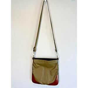 Vintage Azzurra Pelletterie Shoulder Crossbody Purse Made in Italy Green Leather